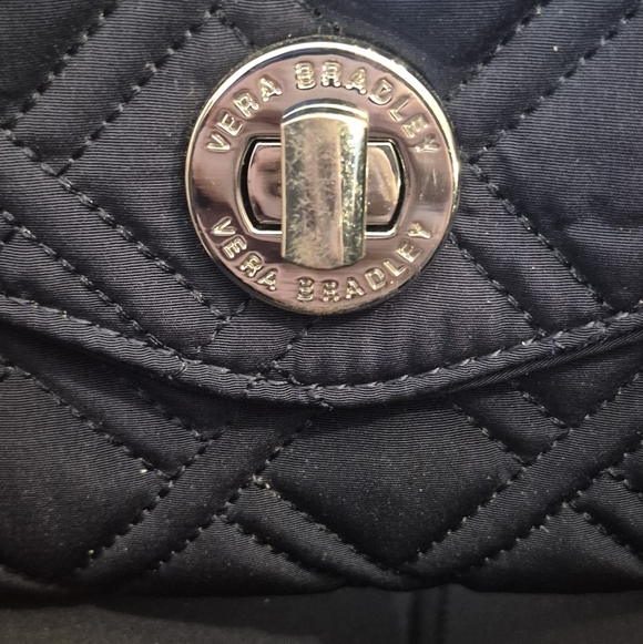 Vera Bradley Black Quilted Women's Wristlet - Picture 3 of 4